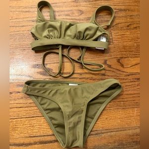 Dark green bikini size XS